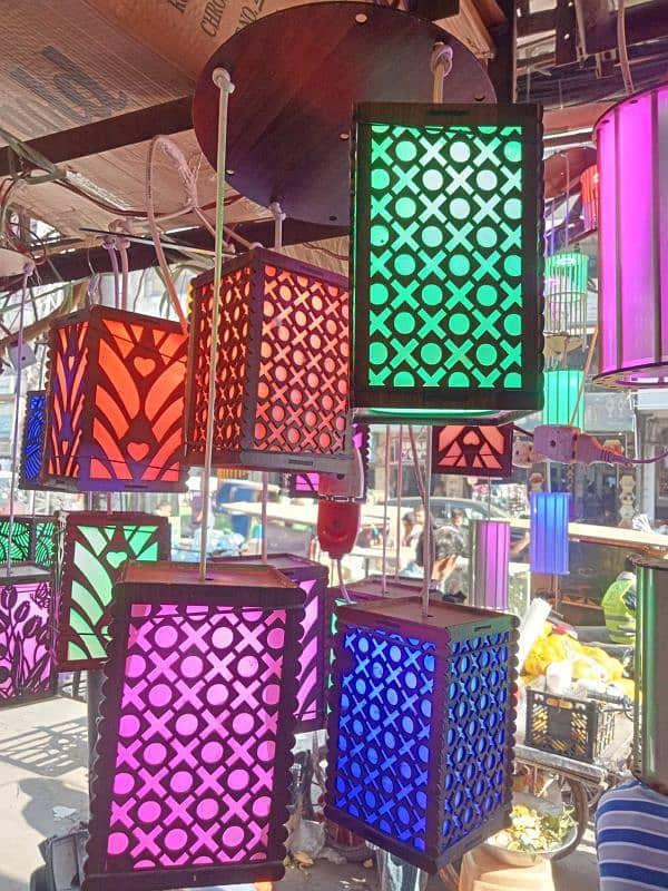 Wooden Hanging Lights 10