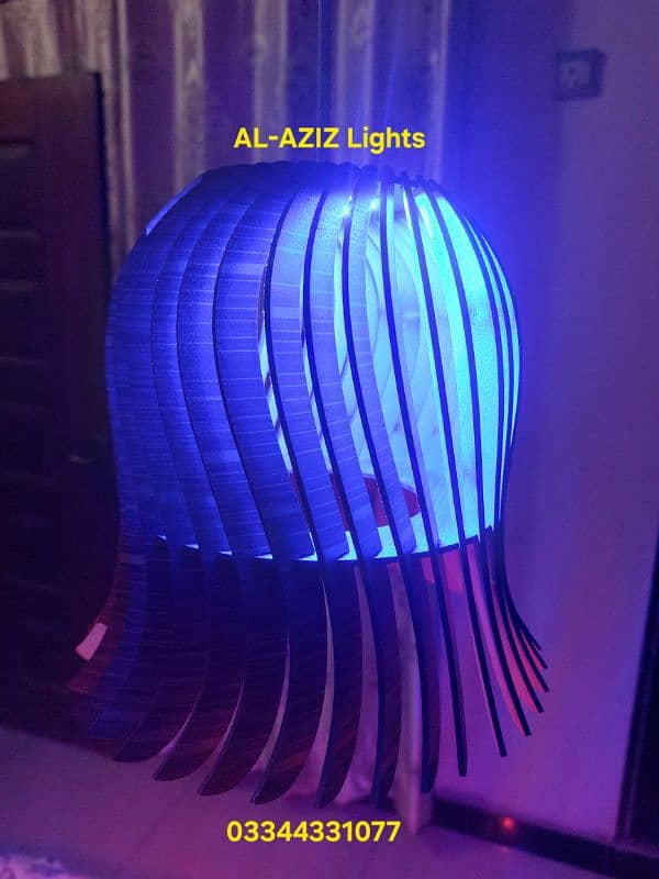 Wooden Hanging Lights 15