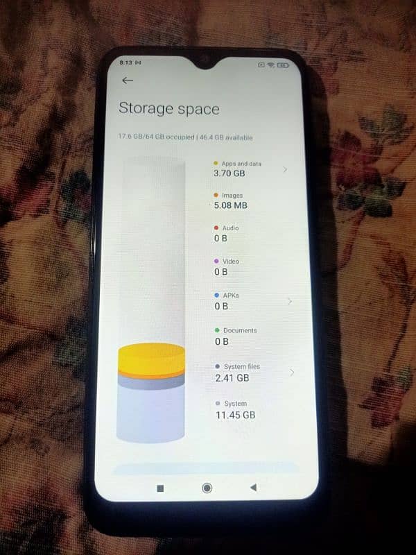 Used Redmi Note 8 mobile for sale good working panel back change 1
