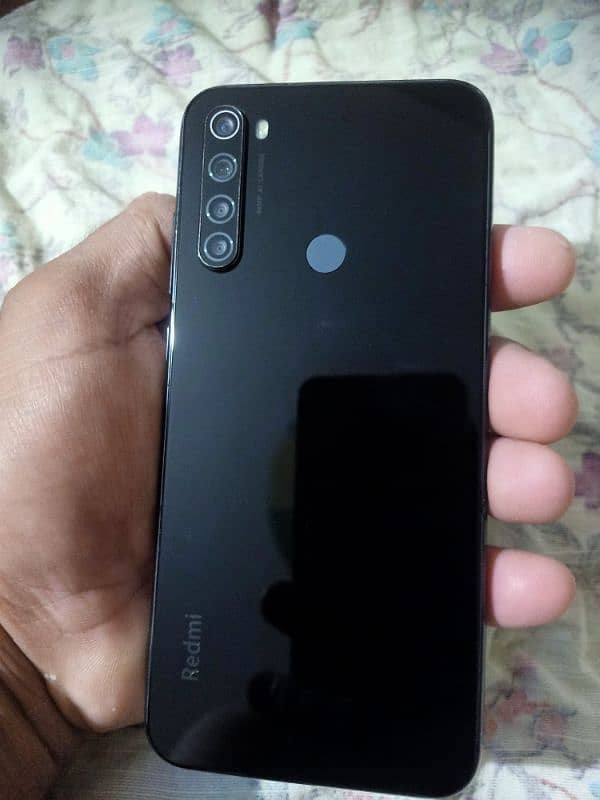 Used Redmi Note 8 mobile for sale good working panel back change 7