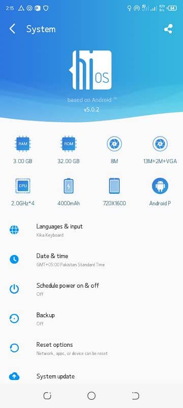 tecno spark 4 ram3gb  rom32gb 10