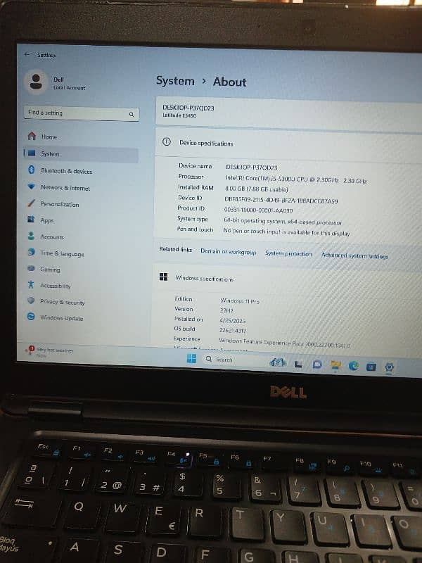 Dell Lattitude E5450 Corei5 5th Gen 3