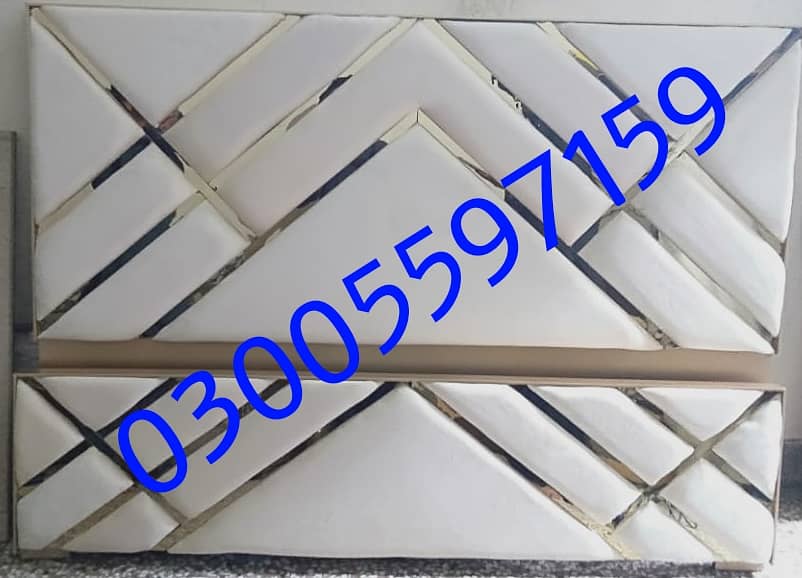 solid wood double bed, polish bed single without side table dressing 13