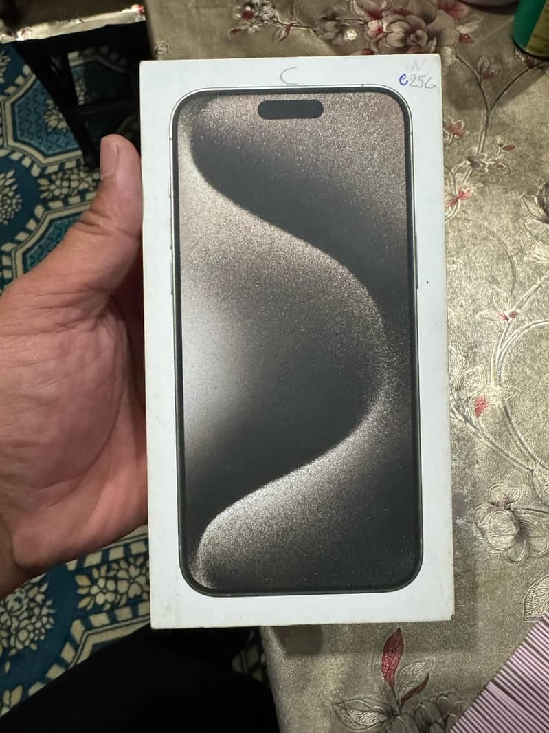 iPhone 15 Pro Max 256GB Dual SIM – Full Box– Non--PTA Natural Titanium 1