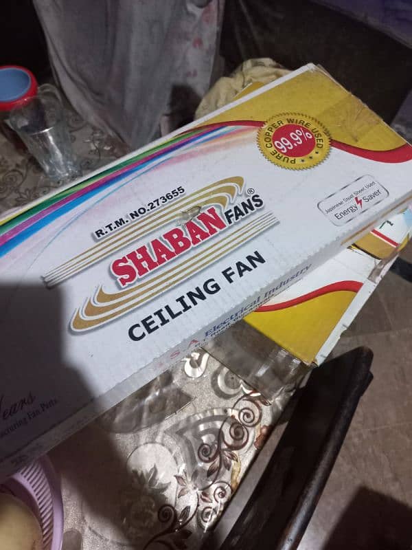 Celling fan full size  dabba pack 100% new 100% copper winding . 2