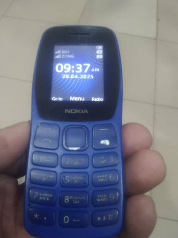 Nokia 105 plus Double sim wireless open FM PTA proved 0