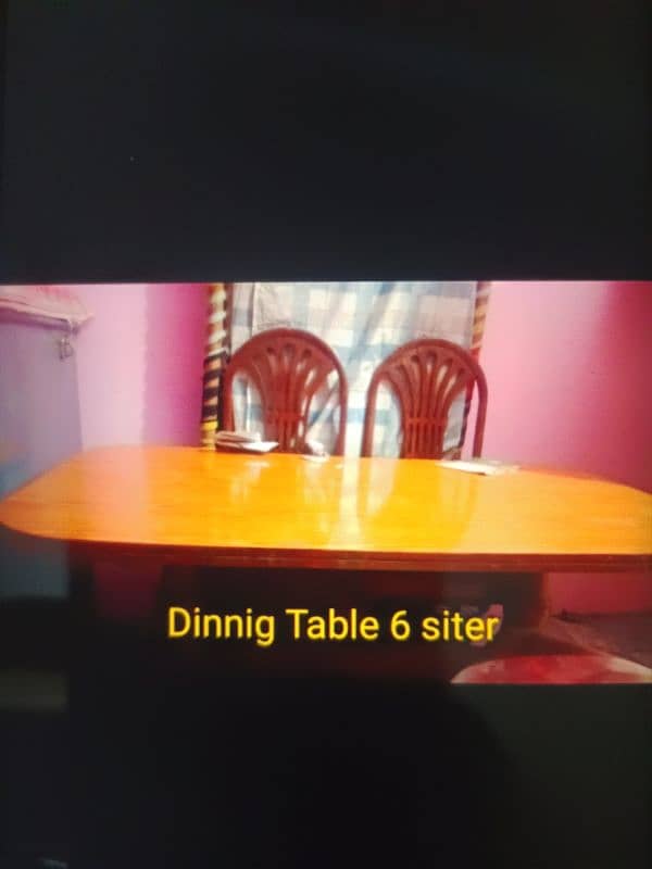 pure wood dining table set 1