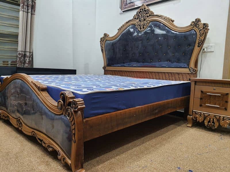 carving bed Set Brand new Not used King size cinyoti Style (call me) 1
