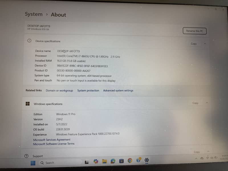 HP EliteBook 830 G6 | Core i7 8th Gen | 13.3" FHD | Slim & Secure 8