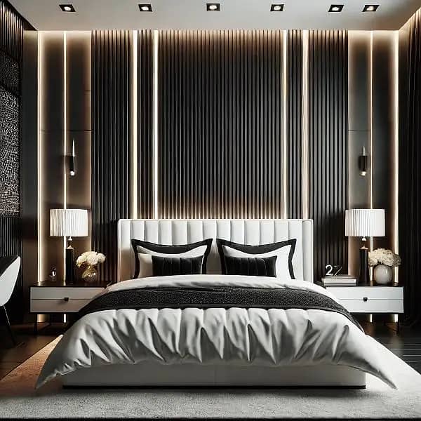 Media Wall Feature Wall. Molding Wall. Bedroom Wall. TV LED Wall Unit 5