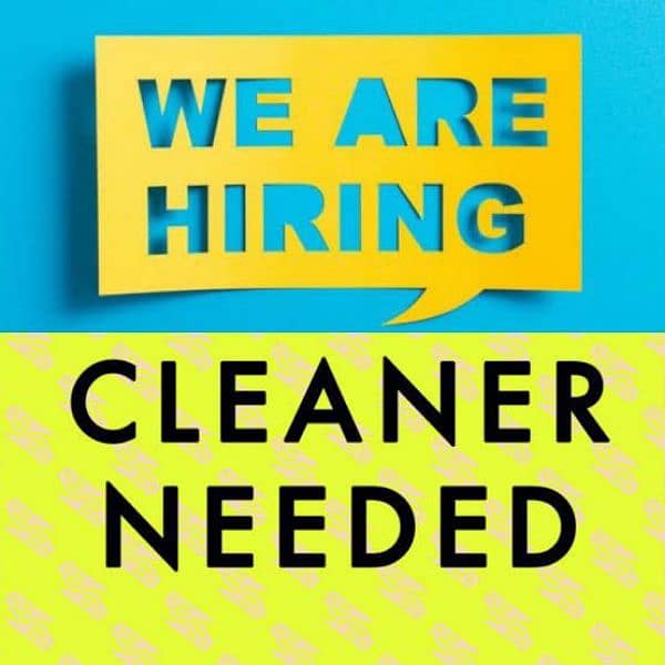 We Need A Sweeper job for Cleaner 0