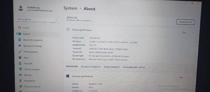 HP Spectre x360 Convertible | Core i7 5th Gen |Touchscreen Laptop 5