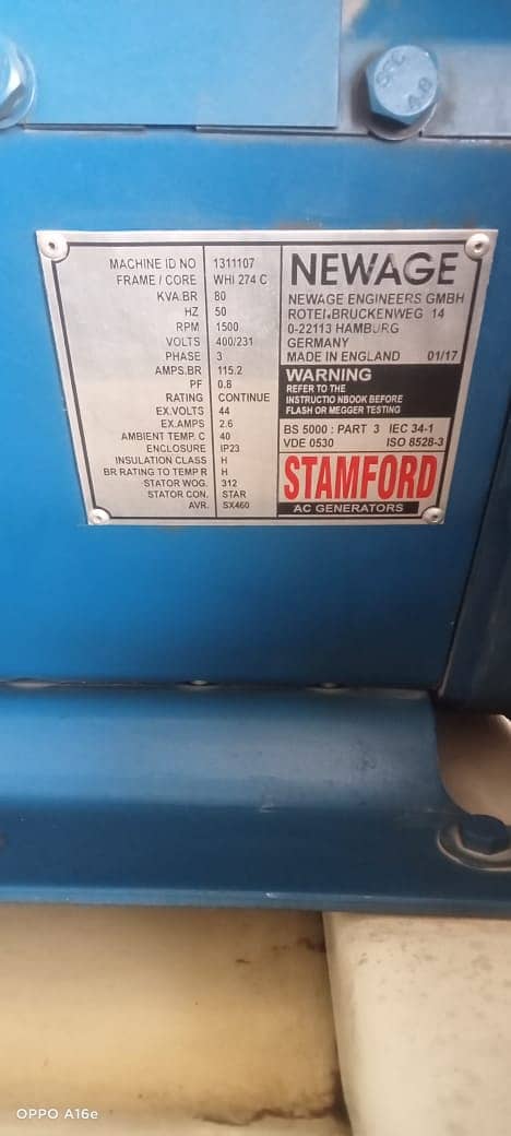 Generator 75Kva Perkins 3