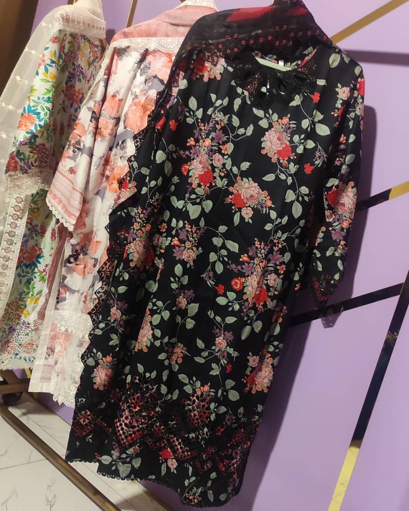 Afrozeh replica 3pc stitched dress - wholesasle and retail 1
