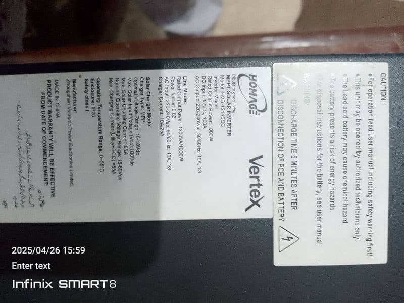 Homage vertax solar inverter for sale 4