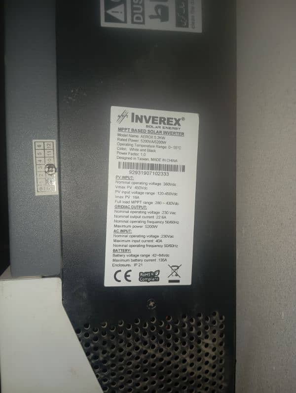 inverx arox serious 5.2 KW for sale in Rahim yar khan 2