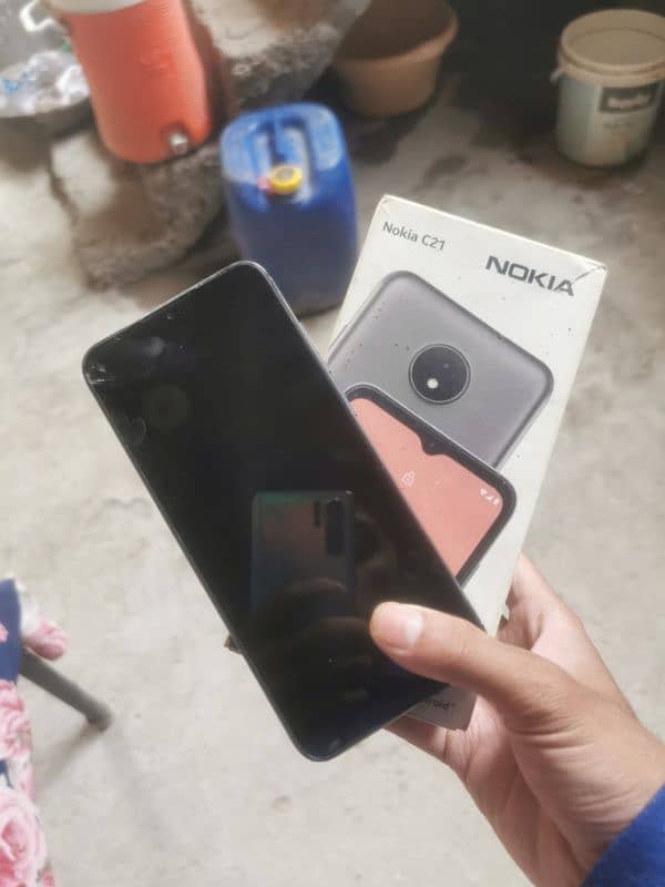 nokia c21 3 32 box sath hai only 1 dot or battery change hone wale hai 3