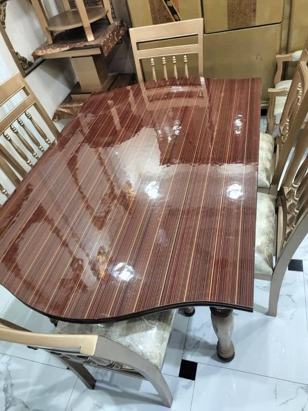 pure wooden outclass Brand New Dinning table with chairs 3