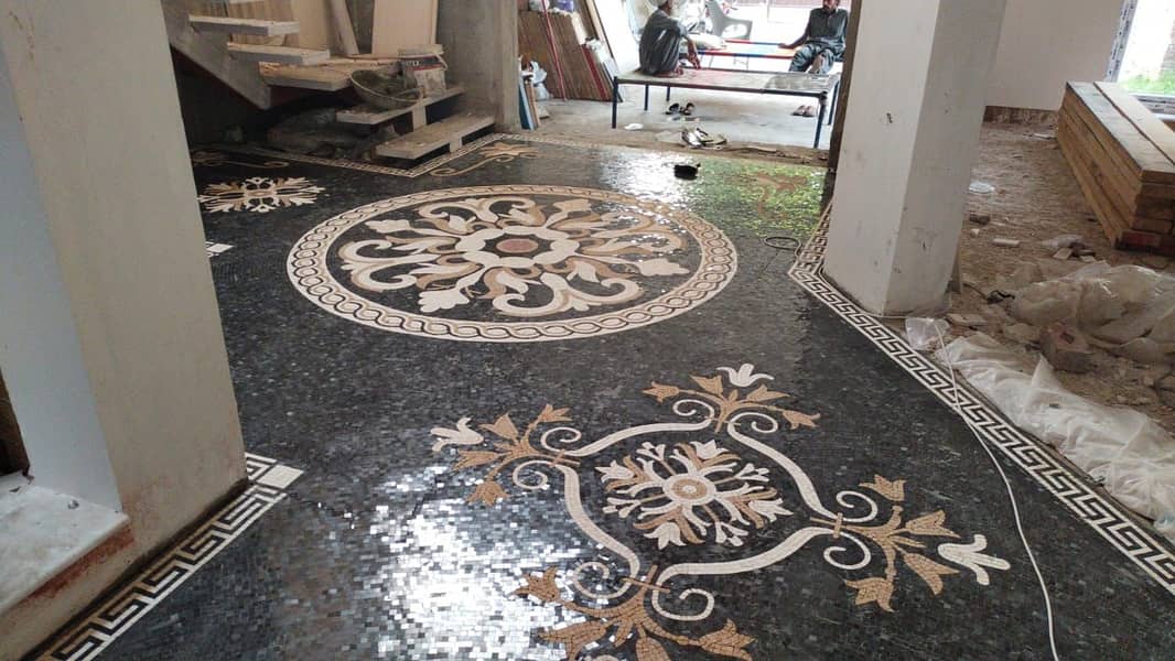 Swimming pools,Glass Mosaic,UV print Mosaic,Floor Mosaic,Mosaic Niches 5