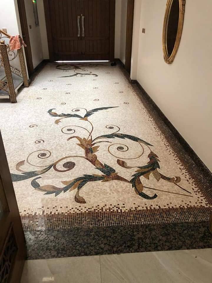 Swimming pools,Glass Mosaic,UV print Mosaic,Floor Mosaic,Mosaic Niches 9