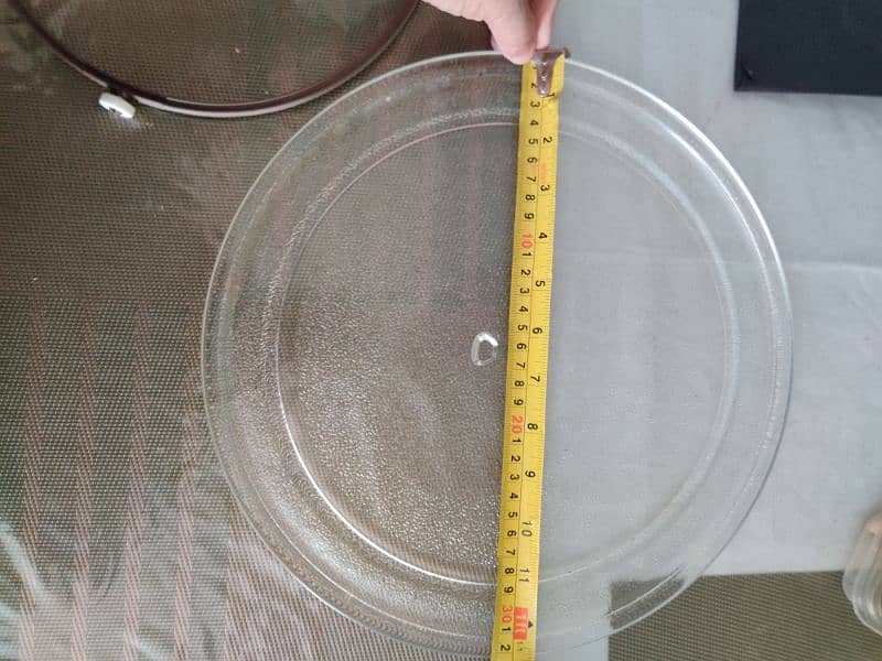 Microwave oven Glass turntable with ring 1