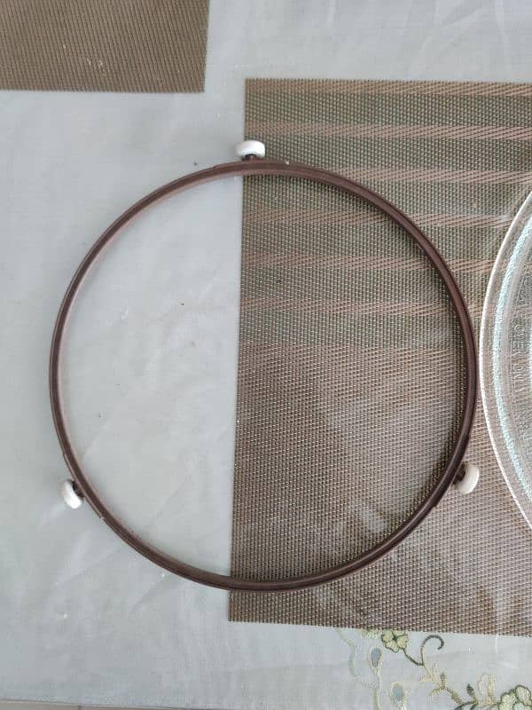 Microwave oven Glass turntable with ring 3
