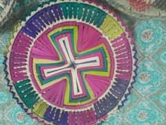 Multcolor handmade date straw plates