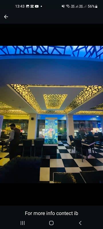 PVC Ceiling,Wallpapers,Flooring,Moulding Available with fitting