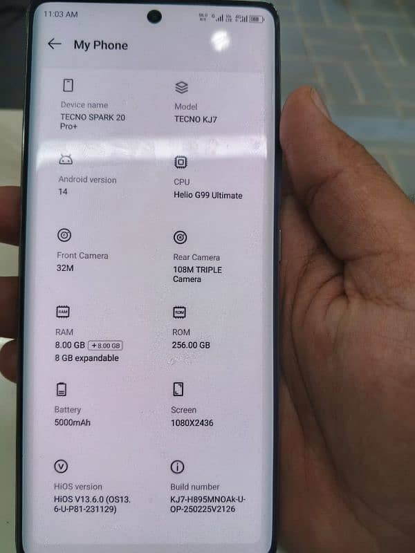Tecno Spark 20 Pro Plus 16 GB RAM 256 Gb Memory 0