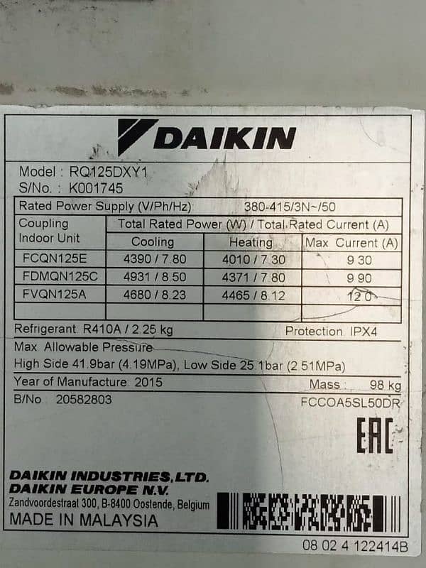 DAIKIN FLOOR AC 0