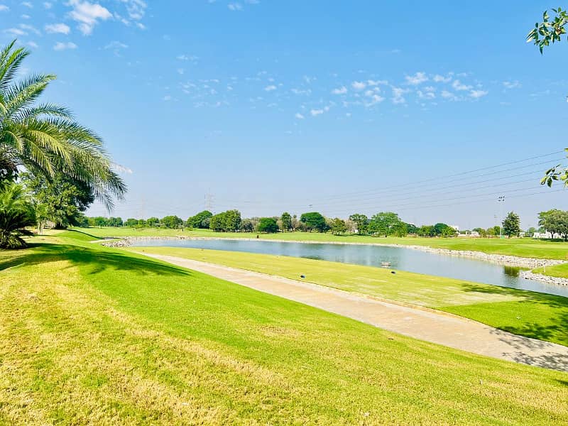 2 Kanal Premium Plot In Golf Community Backyard Park 4