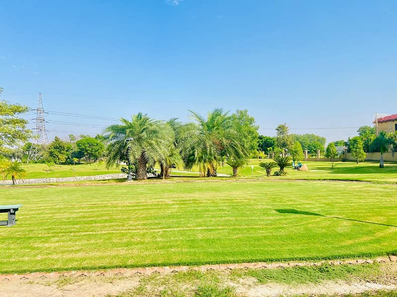 2 Kanal Premium Plot In Golf Community Backyard Park 8