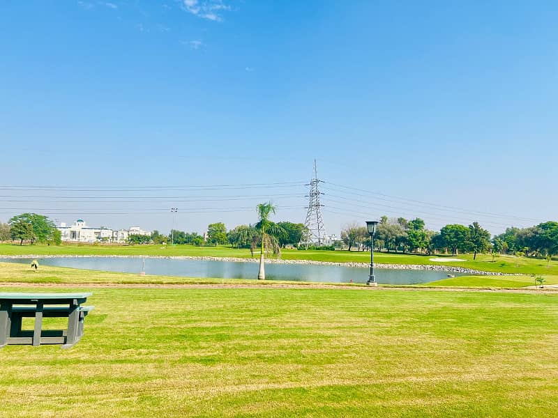 2 Kanal Premium Plot In Golf Community Backyard Park 10