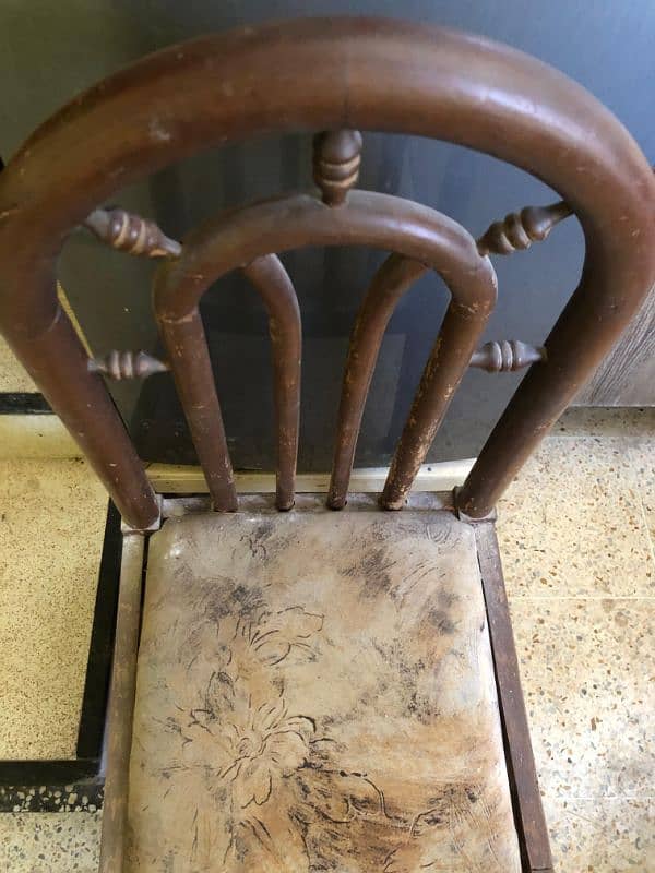 wooden Dining Table with 4 Chairs 1