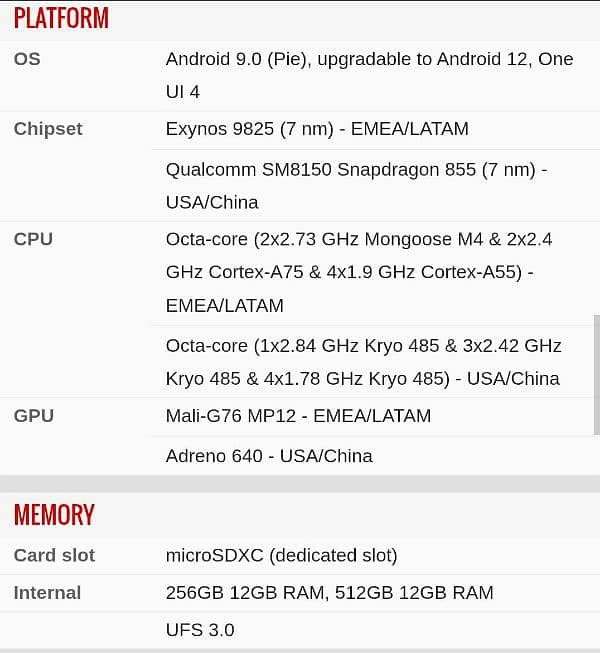 SAMSUNG GALAXY NOTE 10 PLUS . 12/256 9