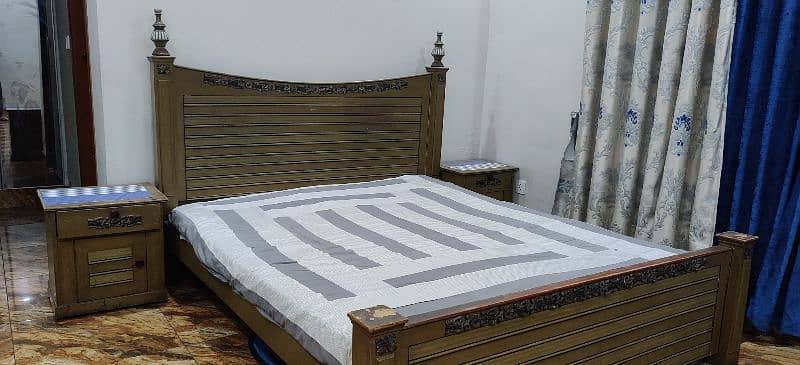 Wooden double Bed 2