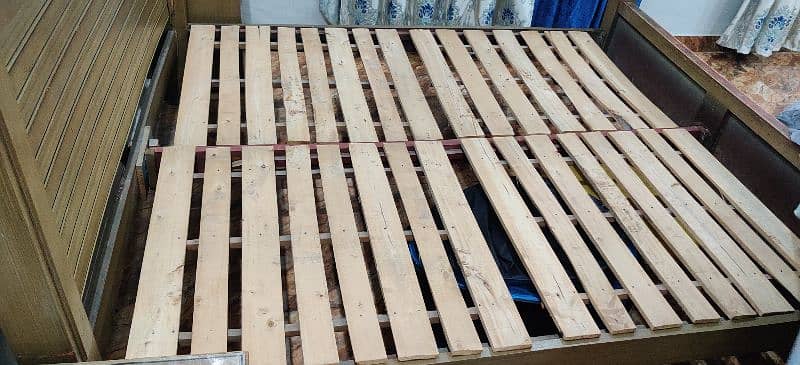 Wooden double Bed 3