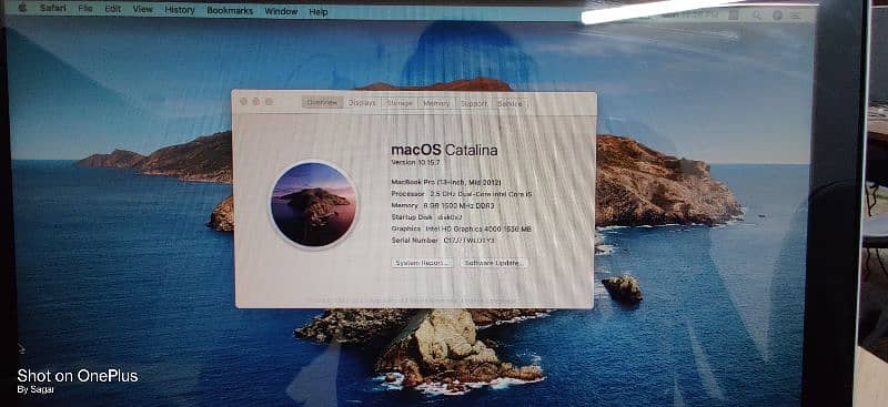 MACBOOK PRO 13" MID 2012 LAPTOP IN TINT CONDITION 10/10 5