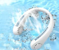 Neck Fan Hanging Charging Mini Portable Mini Desktop Fan With Cob Ligh