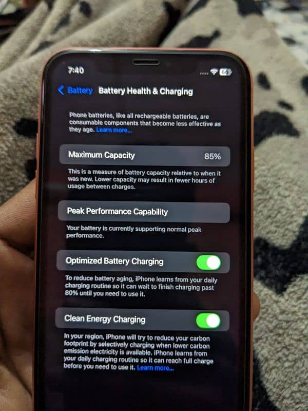 iphone XR 64gb JV non pta bt 85 1