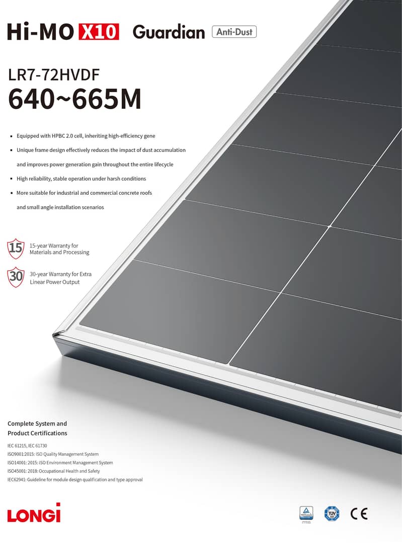 LONGi Hi-MO X10 640 W Solar Panels with Warranty in Peshawar 0