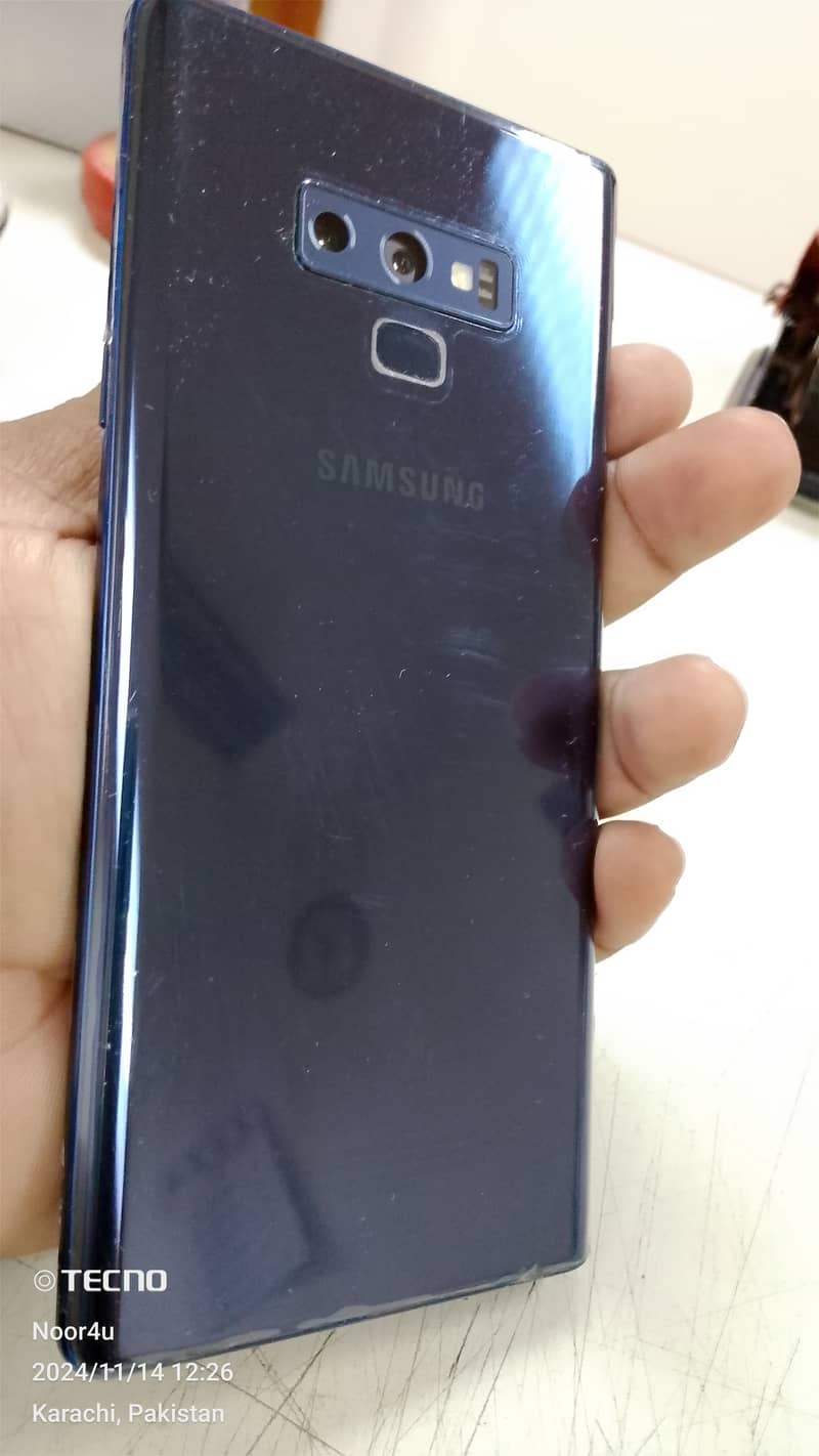 Samsung Note 9 Dual Sim PTA Official Approved mint Condition with Box 1