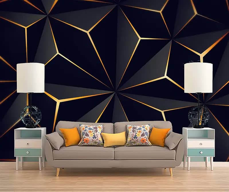 Wallpapers / Vinyl Floor / 3D Wallpaper / Wooden Floor/ Grass / Blind 4