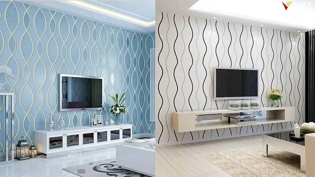 Wallpapers / Vinyl Floor / 3D Wallpaper / Wooden Floor/ Grass / Blind 6