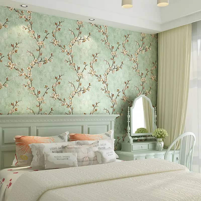 Wallpapers / Vinyl Floor / 3D Wallpaper / Wooden Floor/ Grass / Blind 8