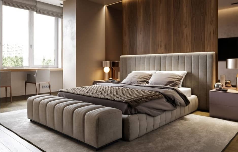 bed / wooden bed / bed set / dreesing table / furniture 18