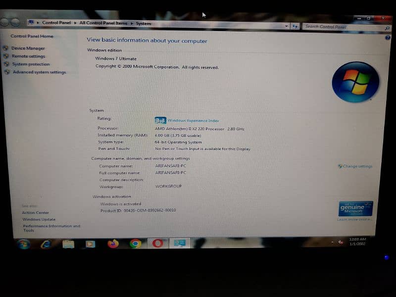 Hp full computer setup 4