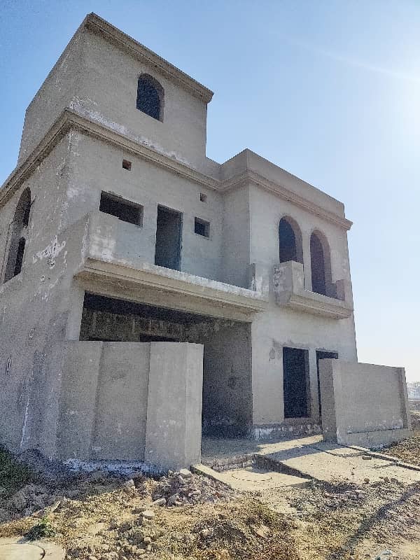 7 Marla Corner Grey Structure For Sale New Lahore City 1