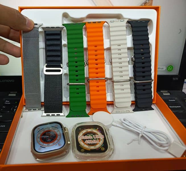 G9 ultra pro gold edition smart watch | 7 straps ultra smart watch 8