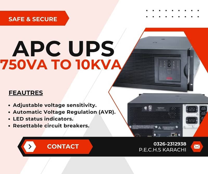 APC UPS 1KVA 2KVA 3KVA 4KVA 5KVA SMC SURT SRT SUA WITH WARRANTY 11